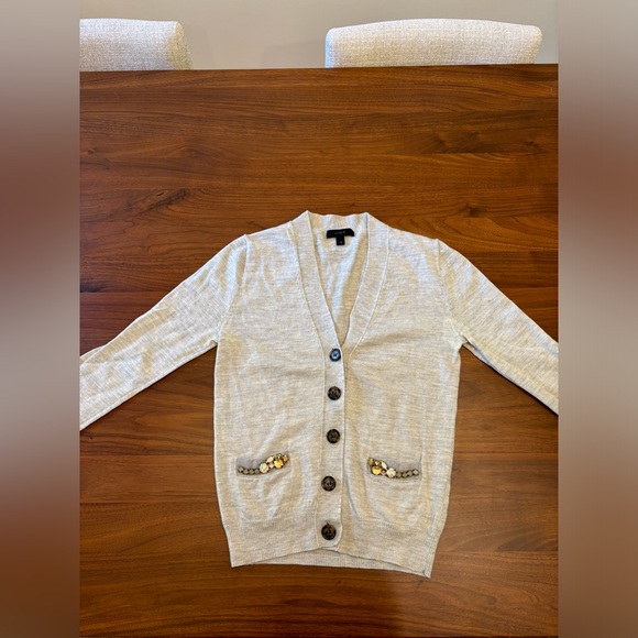J crew grey cardigan - Picture 3 of 3